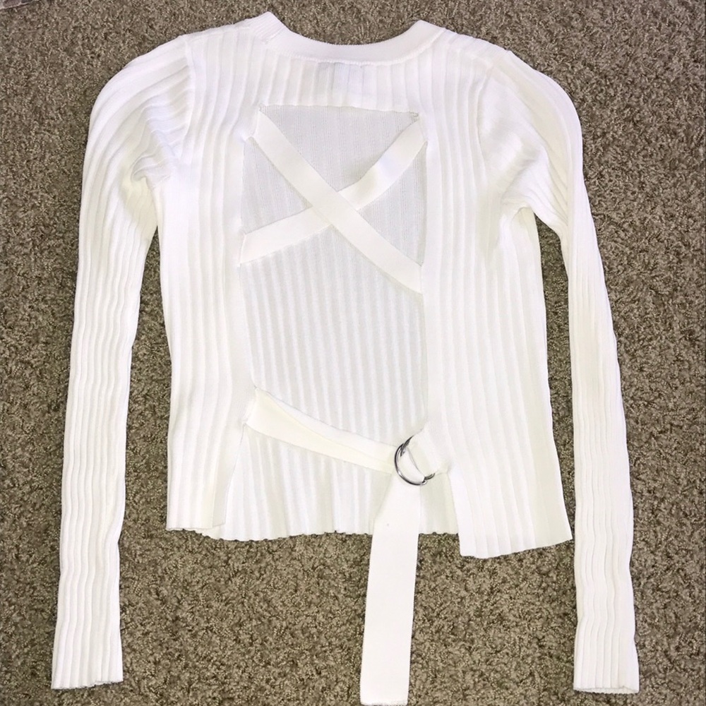 Topshop backless sweater